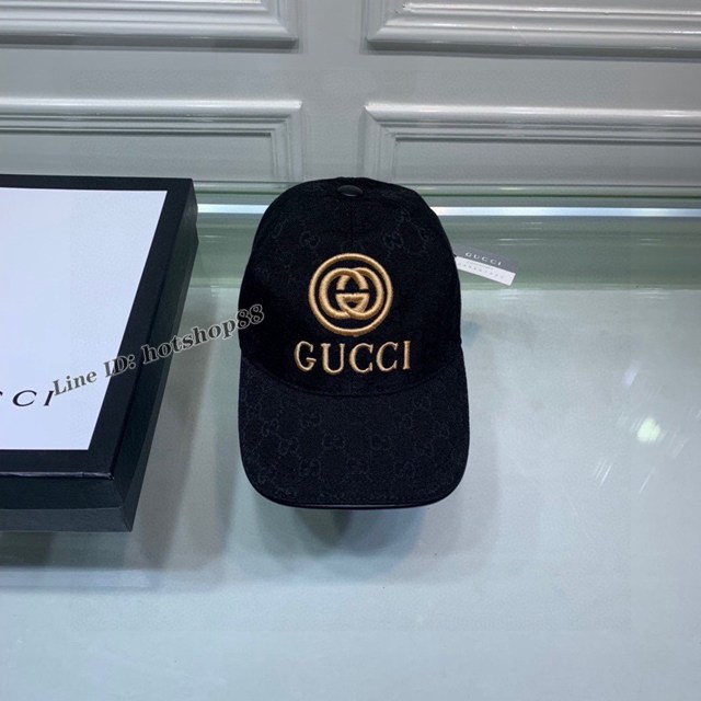 Gucci古奇專櫃爆款GUCCI刺繡原版帆布原單棒球帽男女款鴨舌帽 mmyj3028